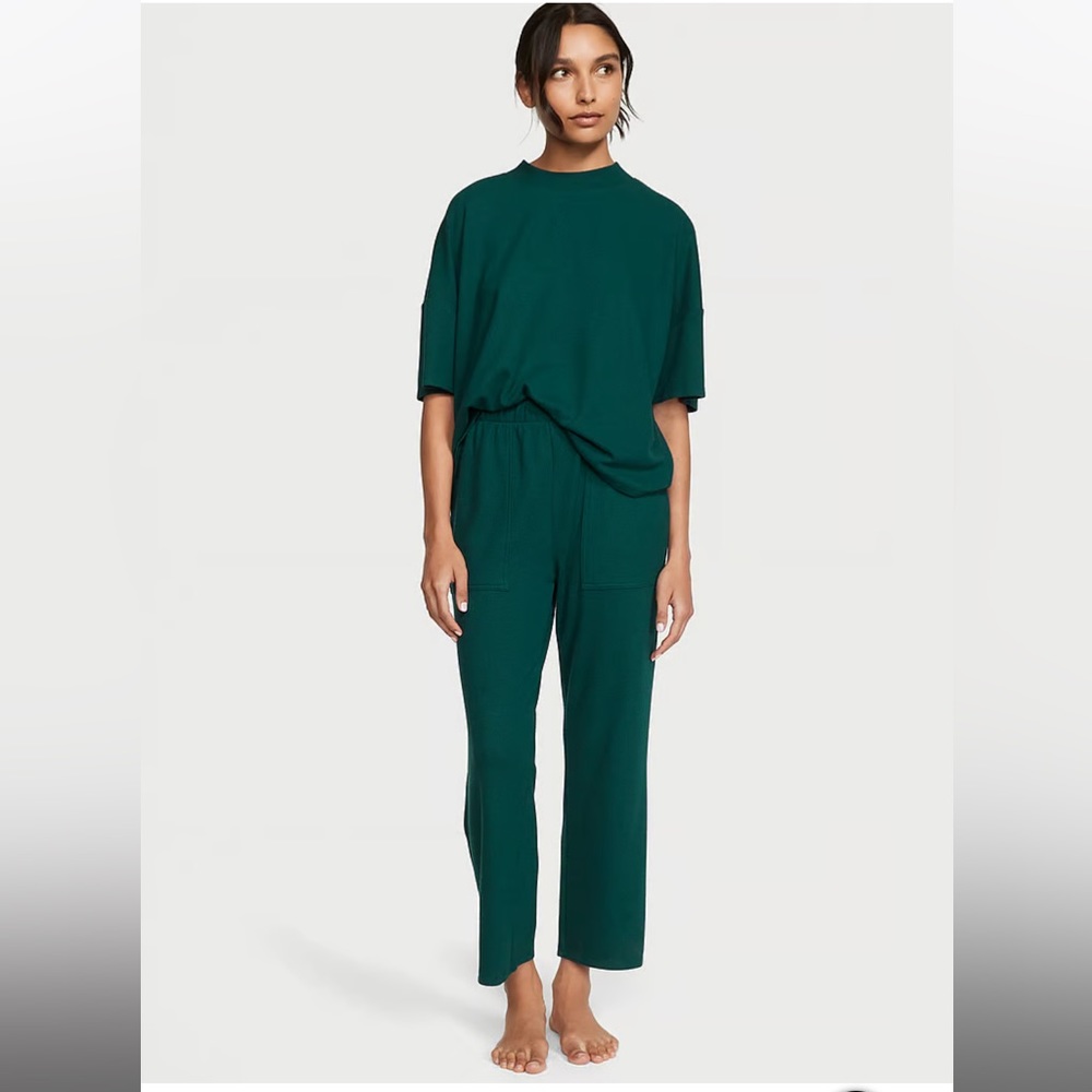 Brand New VS Loungewear - Glow Waffle Tee Pant Set